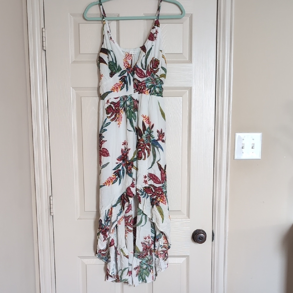Bailey Blue White and Pink Ruffled Sundress